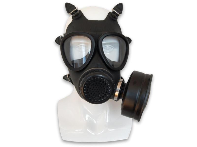 Self-Priming Filter Gas Mask for Fire Rescue, Headwear Rubber Mask, Fire Protection Comprehensive Mask